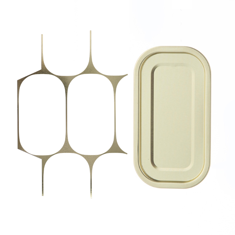 Food Can Bottom End Stock  Rectangular Shape