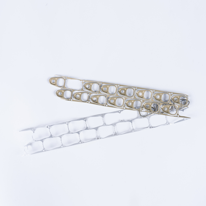 Galvanized Ring Tab Stock  One side gold, the other silver